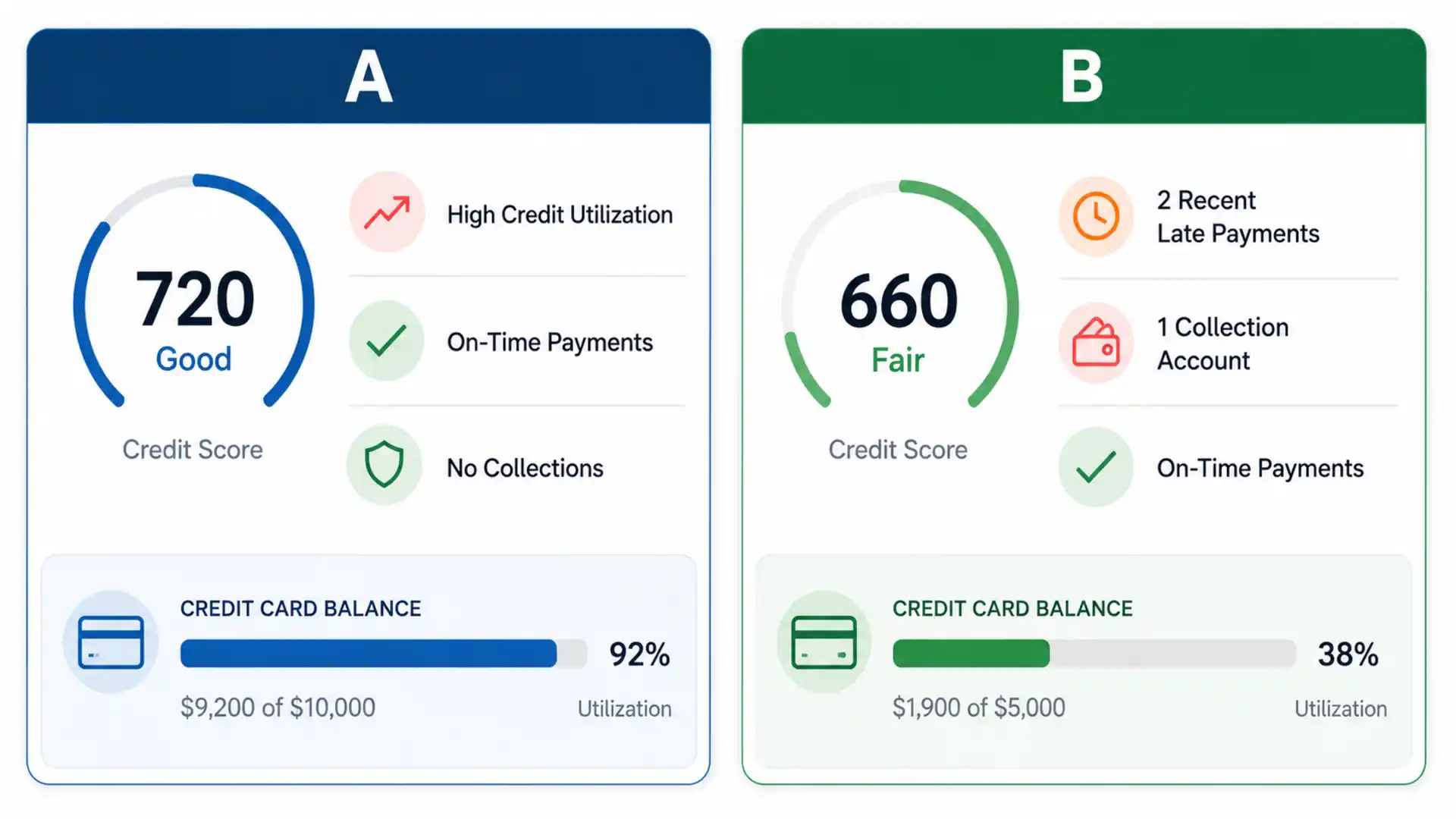 Which credit profile may recover faster?